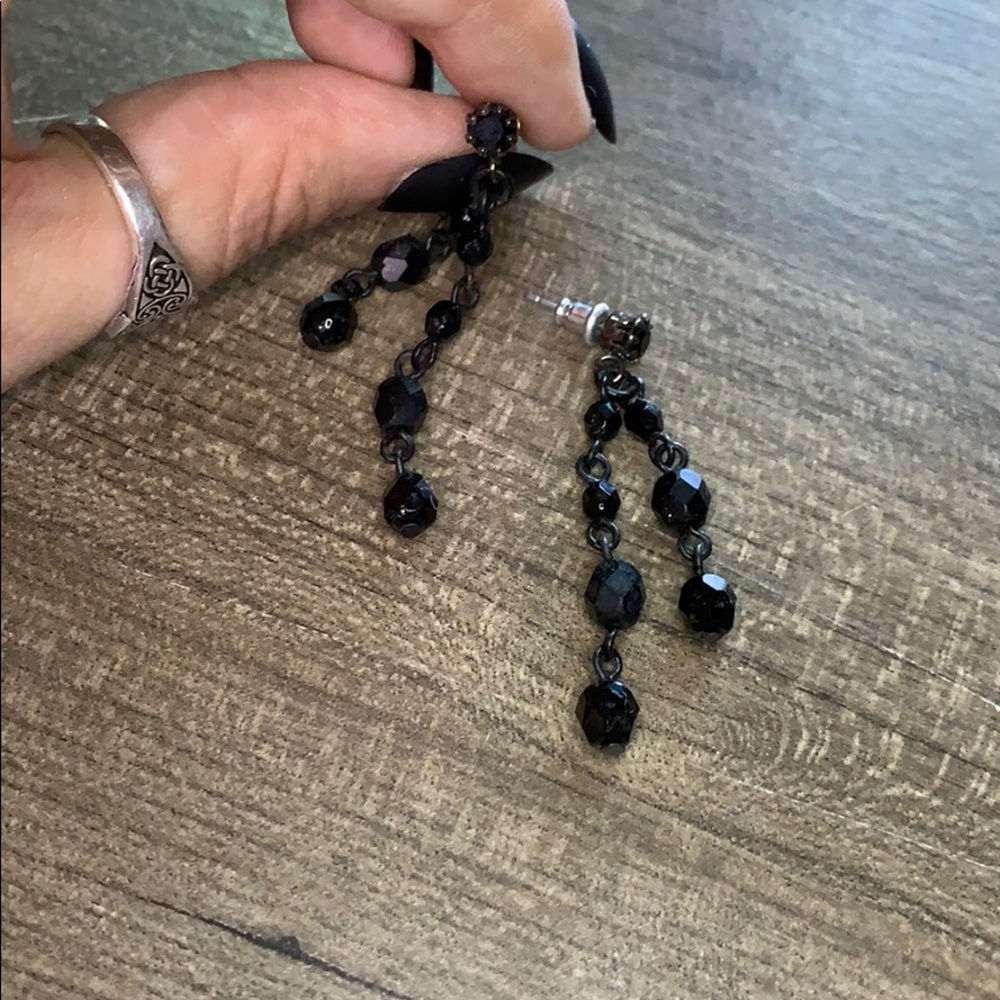 Black Dangle Earrings